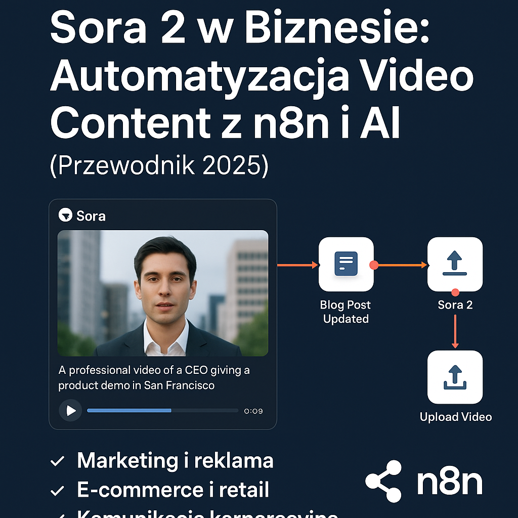 Sora 2 w Biznesie: Automatyzacja Video Content z n8n i AI (Przewodnik 2025)